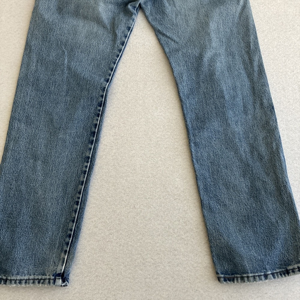 Wrangler Men's Cowboy Cut Blue Jeans Size 33x32 13MWZ Light Wash Western Rodeo - Picture 12 of 14